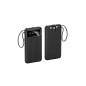 10.000 Mah Kablolu Dijital Göstergeli El Feneri Özellikli Powerbank - Siyah - Ntl-pb-13n4