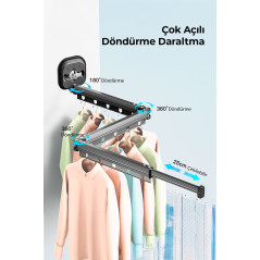 Katlanabilir Vakumlu Askılık 3'lü