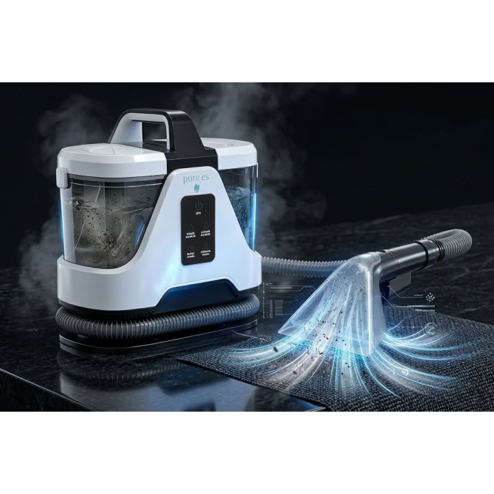 Pure Es DeepCleaner 13.000 Pa Sıcak Soğuk Buharlı Halı | Depodan