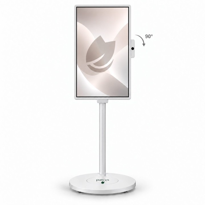 Pure Es TouchMove GM3202 32 inç ekranın 90 derece döndürülmüş dikey kullanım konumu