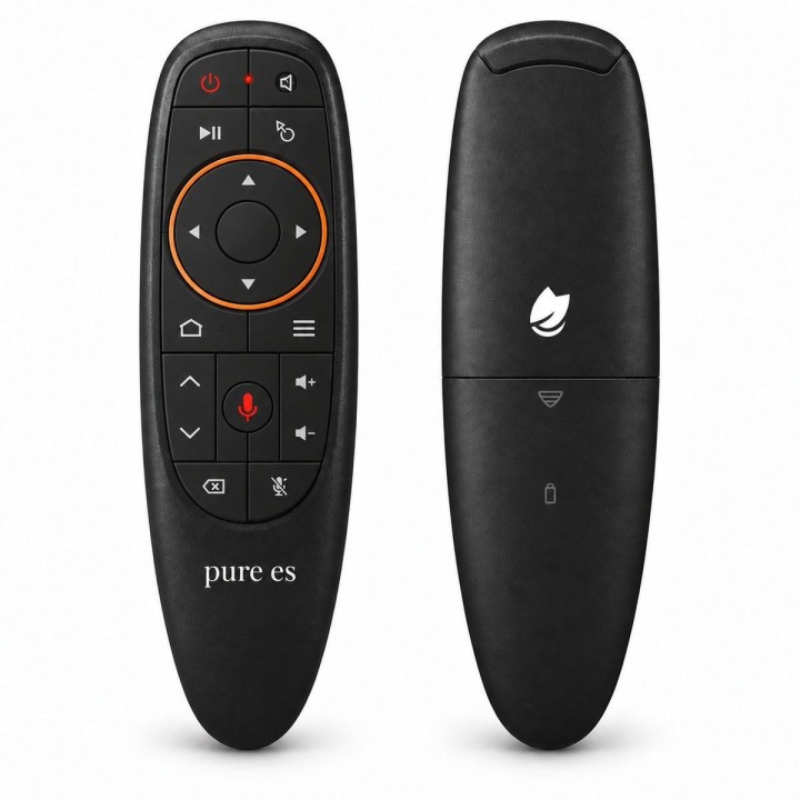 Pure Es TouchMove G10S akıllı kumanda ön ve arka görünümü