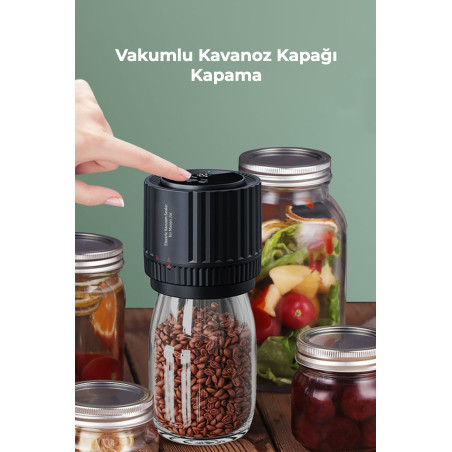 Elektrikli Vakumlu Kavanoz Kapağı Kapama Makinesi, Gıda Saklama Ve Uzun Süre Taze Tutma