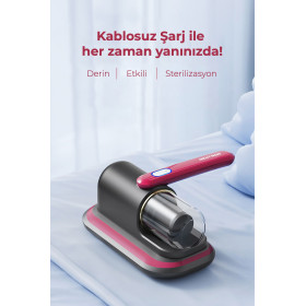 Anti Alerjen Uv Işınlı Şarjlı Yatak Ve Koltuk El Süpürgesi Gri ₺1,00