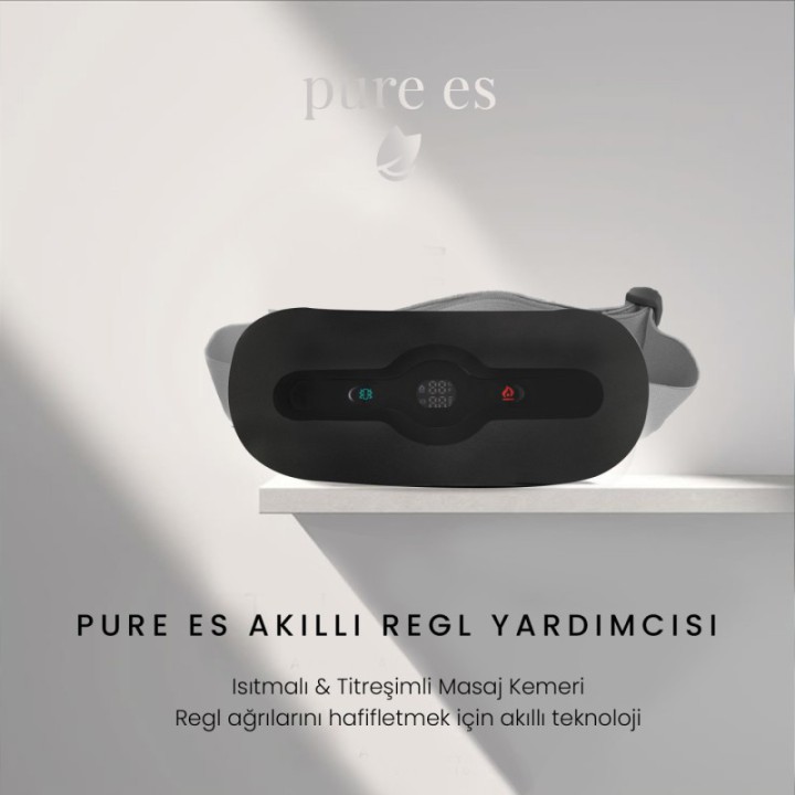 Akıllı Isıtıcılı Masaj Kemeri Siyah