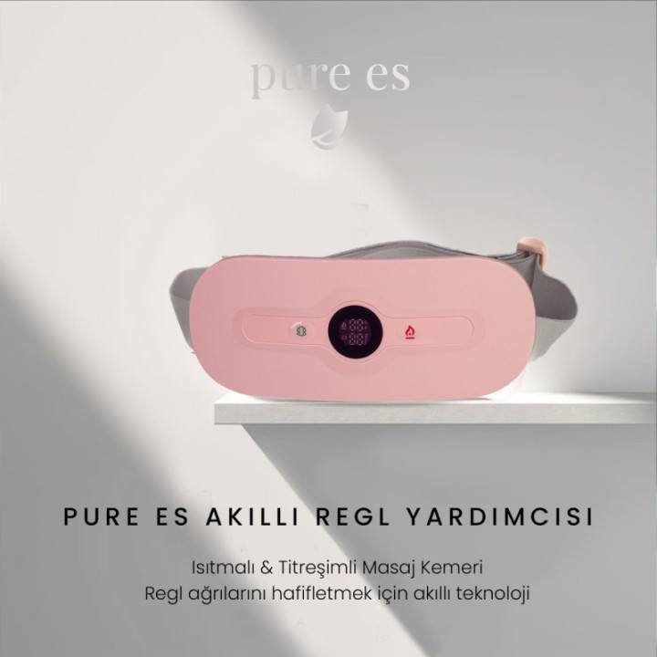 Akıllı Isıtıcılı Masaj Kemeri Pembe