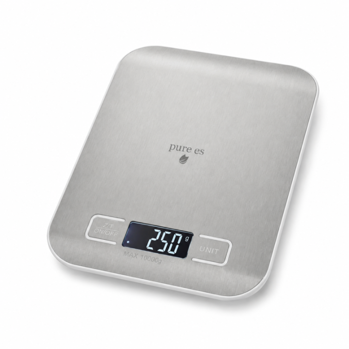 Pure Es DH-2012 10 kg Kapasiteli 1 g Hassasiyetli Dijital Mutfak Tartısı - Gri - görsel 2