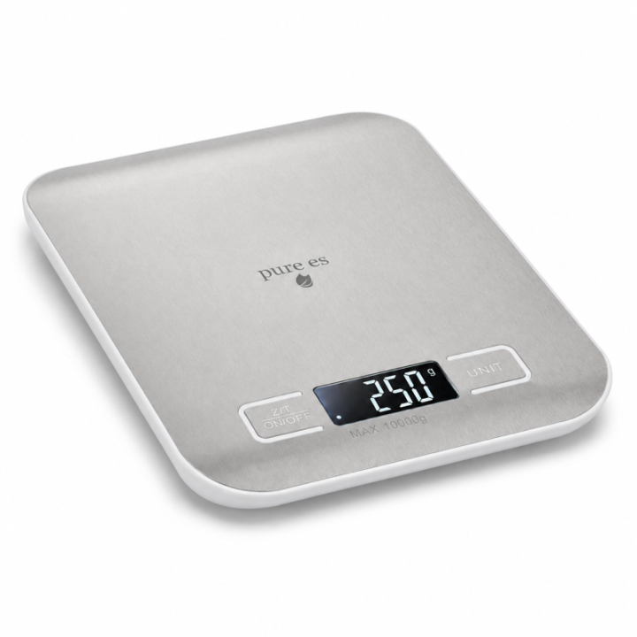 Pure Es DH-2012 10 kg Kapasiteli 1 g Hassasiyetli Dijital Mutfak Tartısı - Gri - görsel 4